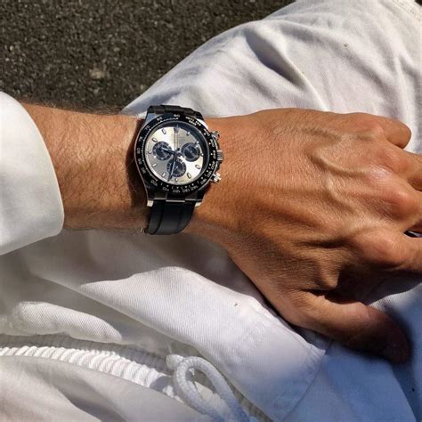 rolex daytona white gold on wrist leather|daytona white gold oysterflex 2023.